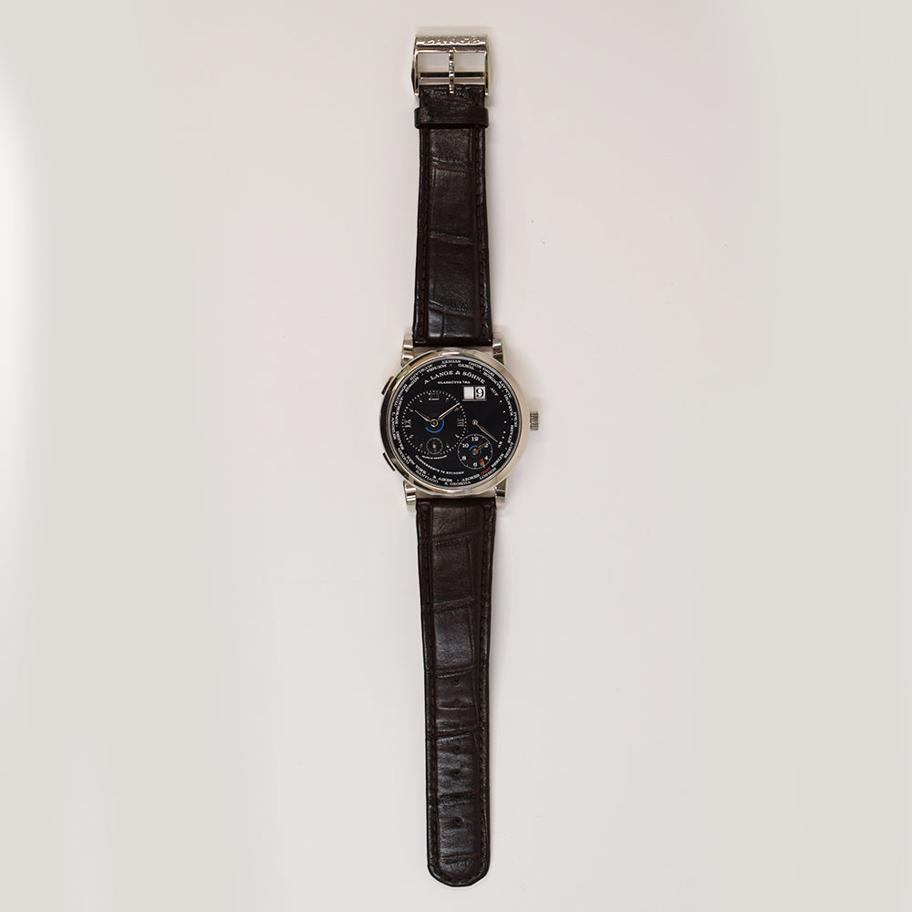 Lange 1 Time Zone 41.9mm White Gold Manual winding 136.029