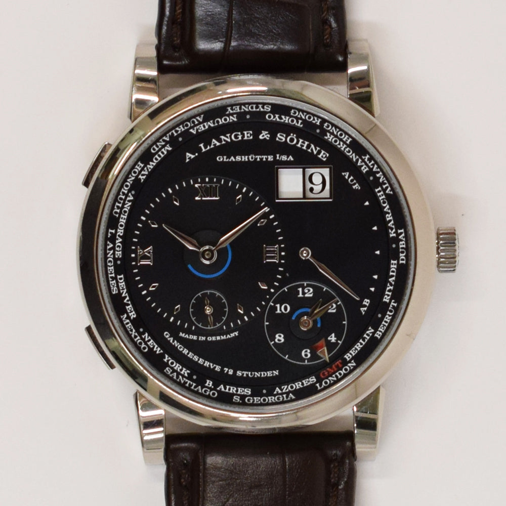 Lange 1 Time Zone 41.9mm White Gold Manual winding 136.029