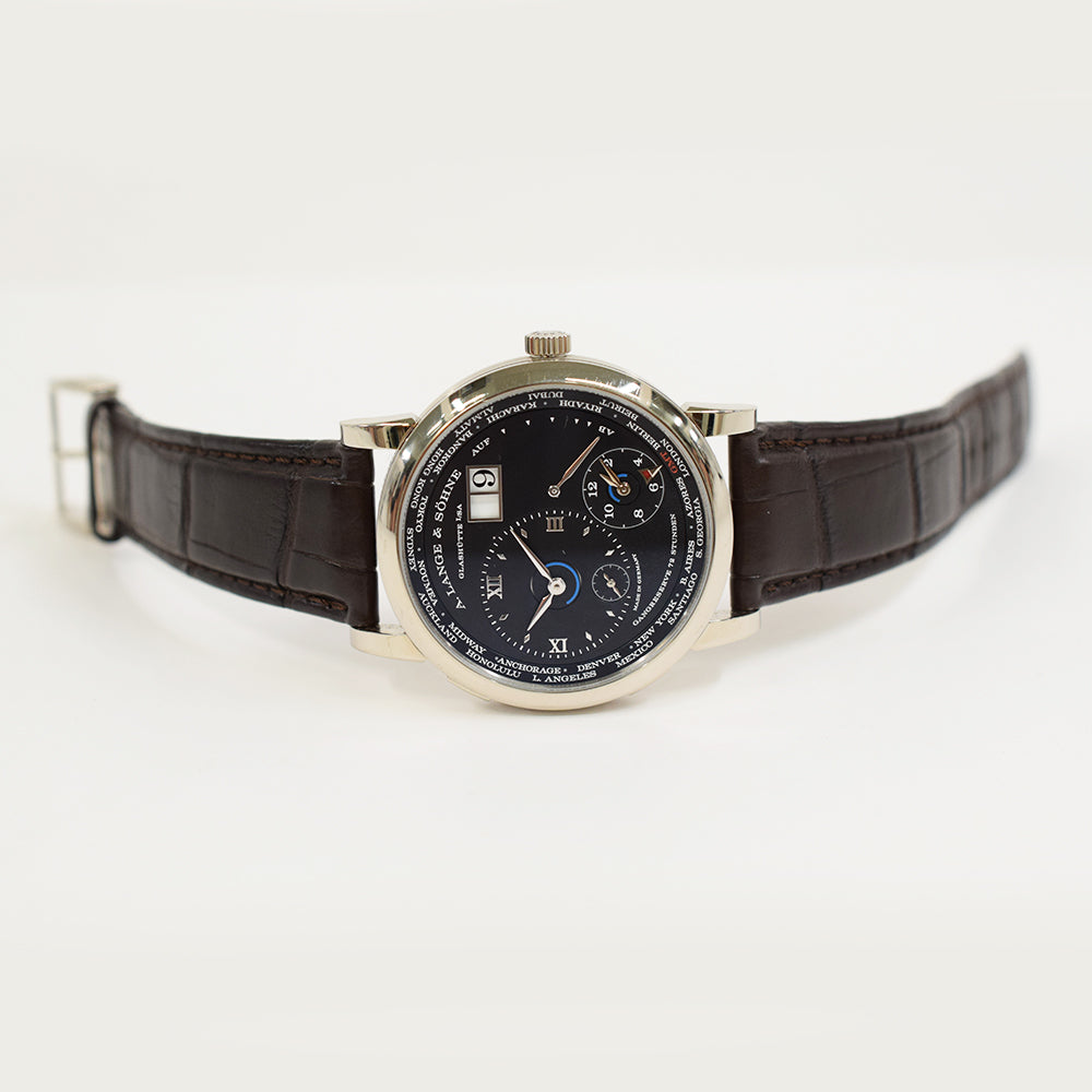 Lange 1 Time Zone 41.9mm White Gold Manual winding 136.029