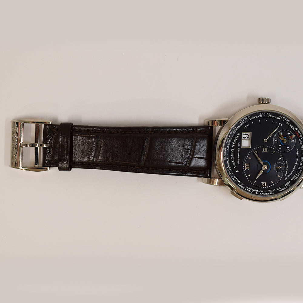 Lange 1 Time Zone 41.9mm White Gold Manual winding 136.029