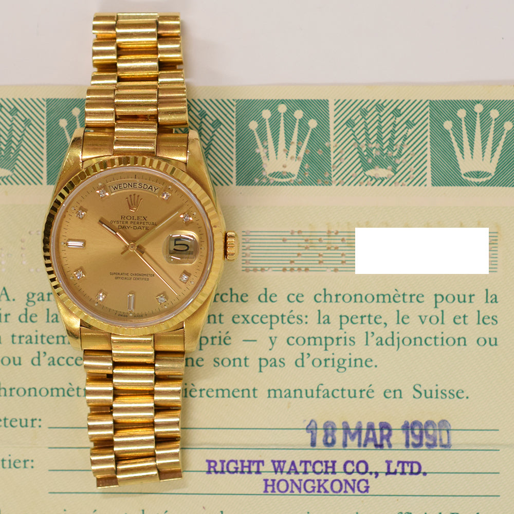 Day-Date President 36mm Yellow Gold 18238A