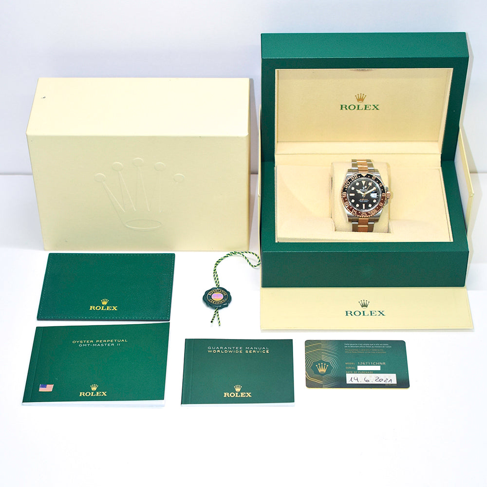 GMT-Master II "Root Beer" Steel and Rose Gold 126711CHNR
