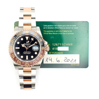 GMT-Master II "Root Beer" Steel and Rose Gold 126711CHNR