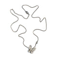 18kt White Gold Diamond Butterfly Necklace