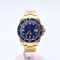 Submariner Date 40mm Black Bezel Yellow Gold 116618GLB