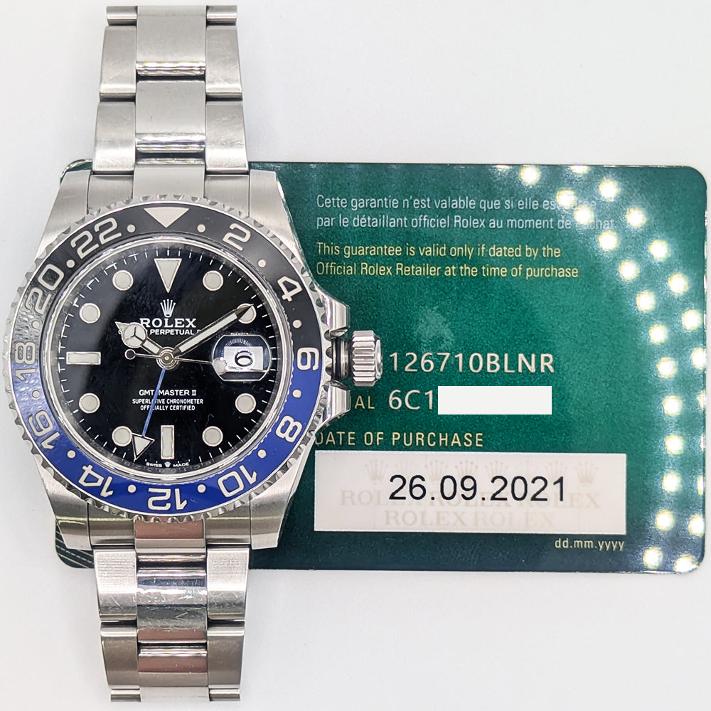 GMT-Master II "Batman" Steel 126710BLNR