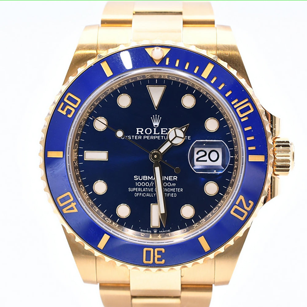 Submariner Date 41mm Blue Bezel Yellow Gold 126618LB