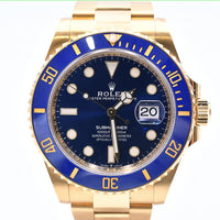 Submariner Date 41mm Blue Bezel Yellow Gold 126618LB
