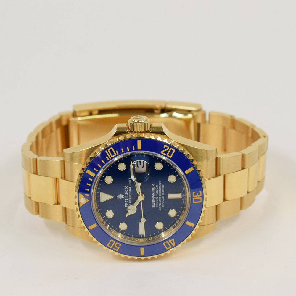 Submariner Date 41mm Blue Bezel Yellow Gold 126618LB