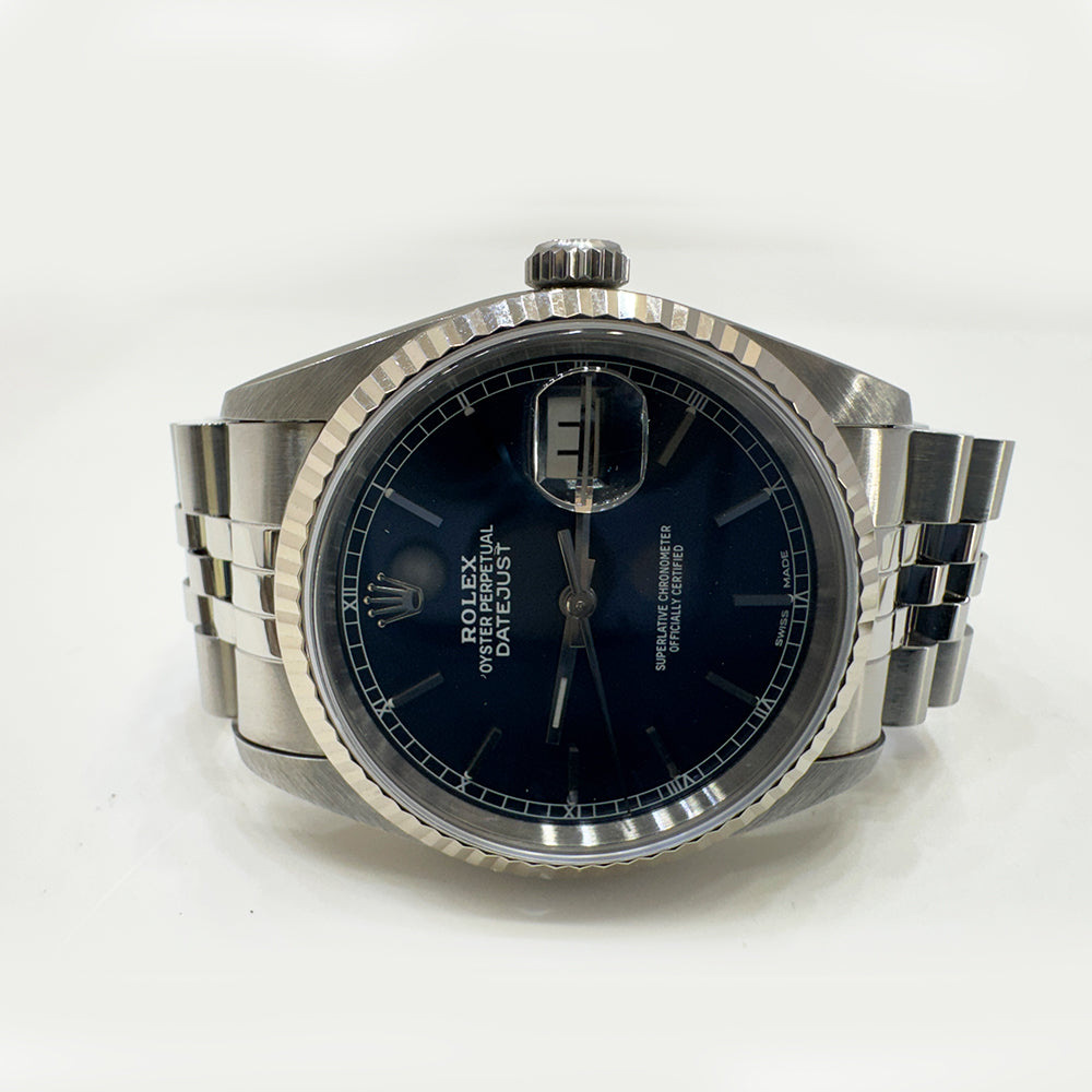 Datejust 36mm Steel and White Gold 16234