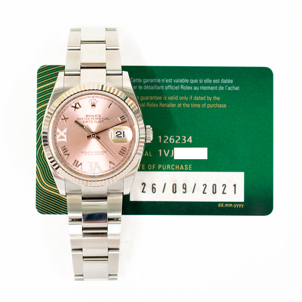 Datejust 36mmSteel and White Gold 126234