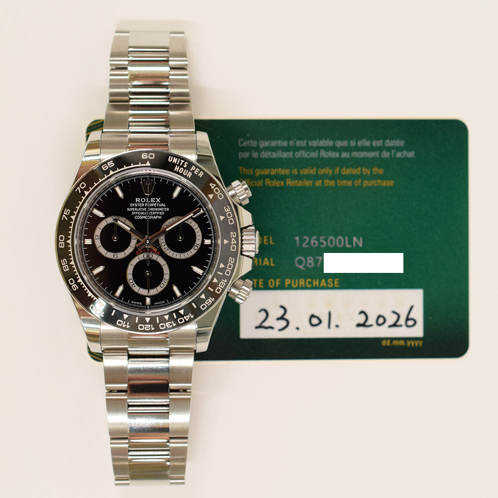Daytona Steel Ceramic Bezel 126500LN