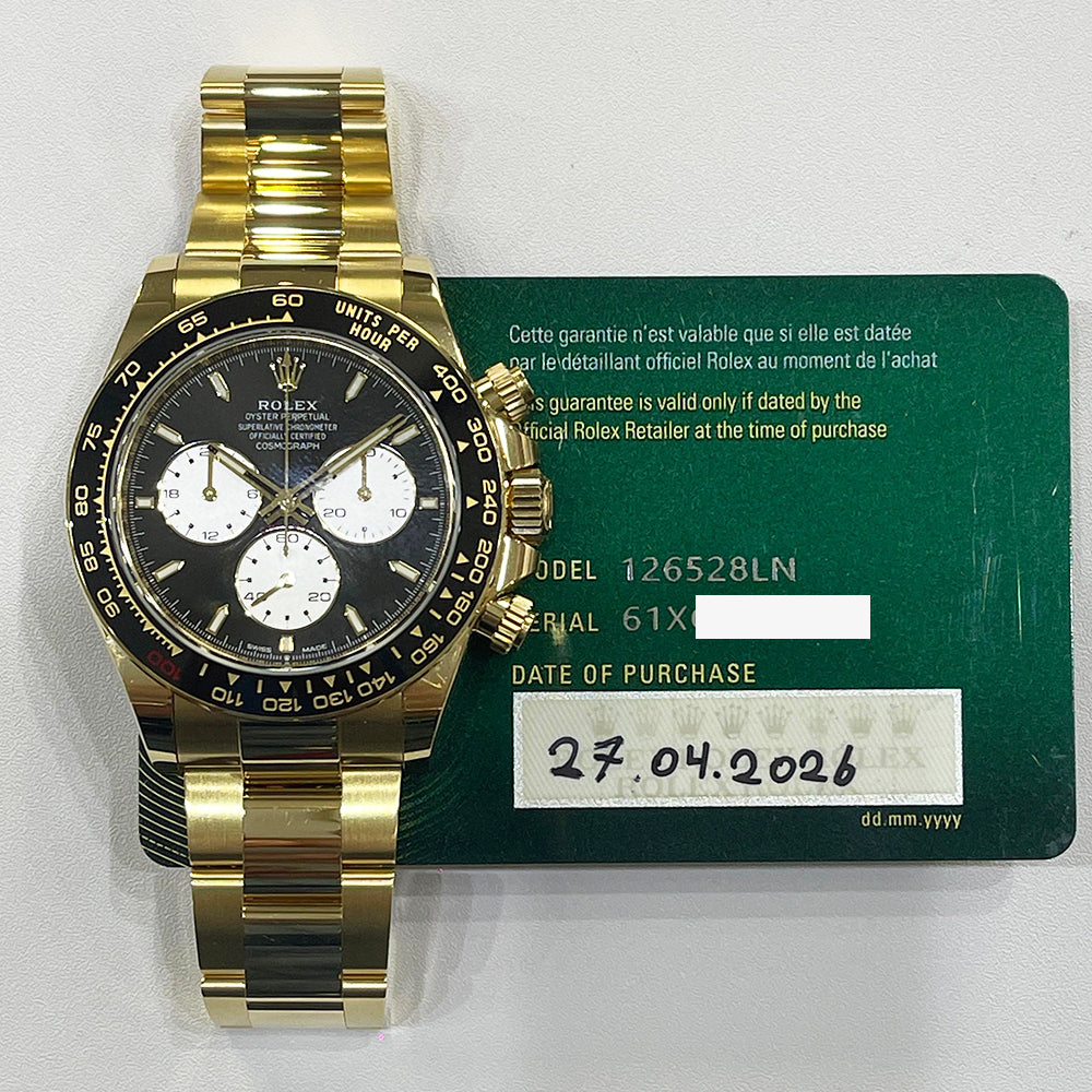 Daytona Yellow Gold Black Cerachrom Bezel "Le Mans" 126528LN