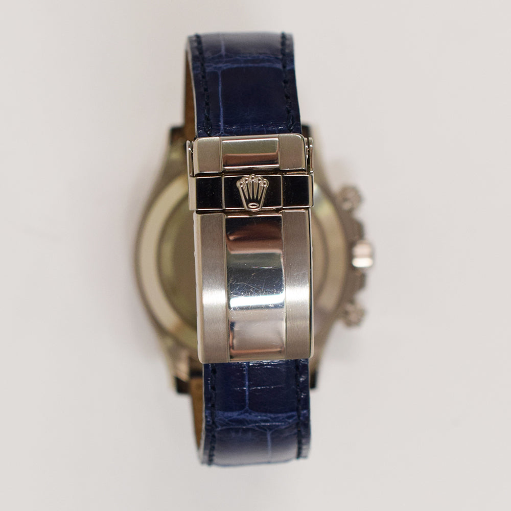 Daytona Diamond/Sapphire Case Pave Diamond Dial White Gold 116599 12SA ZER