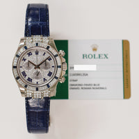 Daytona Diamond/Sapphire Case Pave Diamond Dial White Gold 116599 12SA ZER