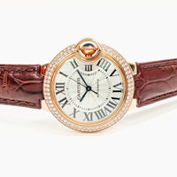 Ballon Bleu 33mm Diamond Bezel Rose Gold WE902036