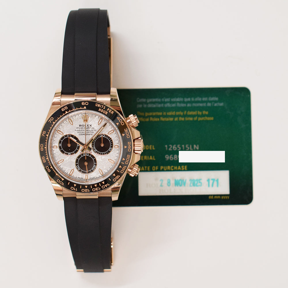Daytona Rubber Strap Rose Gold 126515LN
