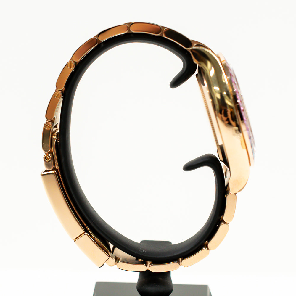 Daytona Rainbow Sapphire Bezel Diamond Lugs and Crown Rose Gold  116595RBOW