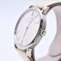 Saxonia Thin 37mm White Gold Manual Winding 201.027