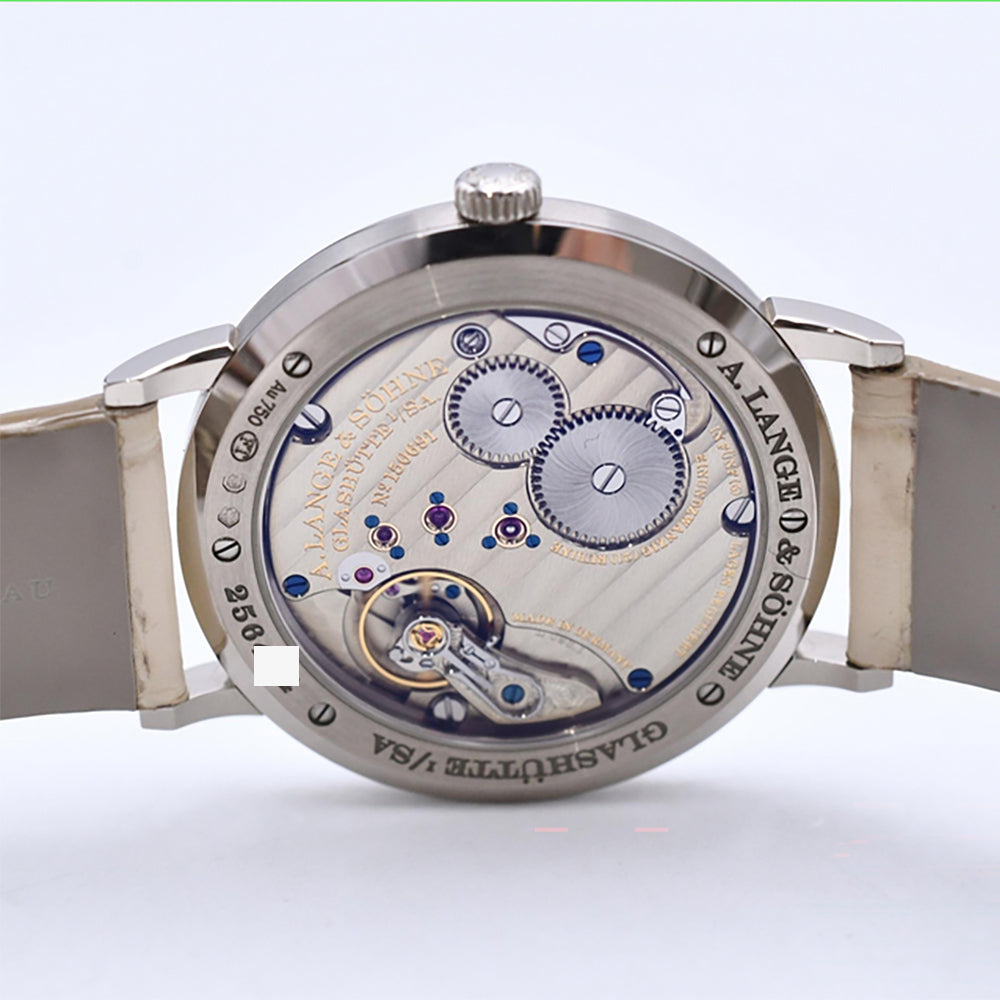 Saxonia Thin 37mm White Gold Manual Winding 201.027