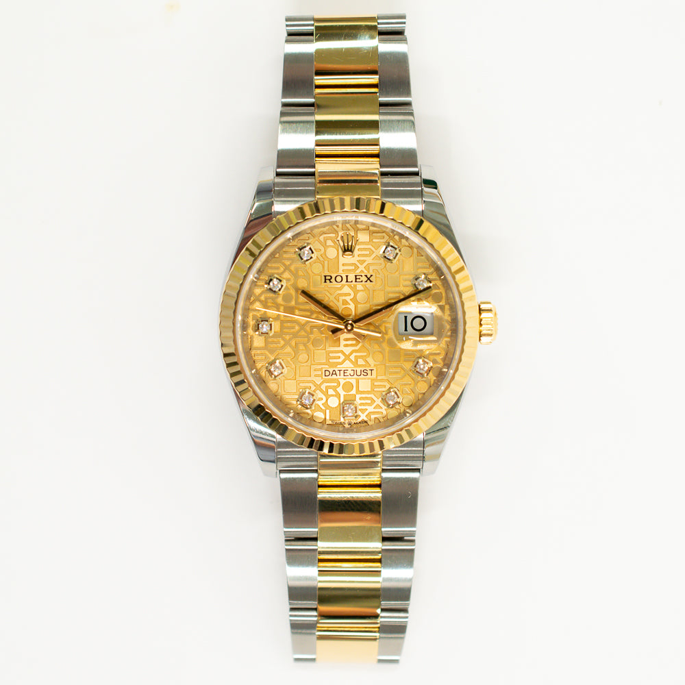 Datejust 36mm Steel and Yellow Gold 126233G
