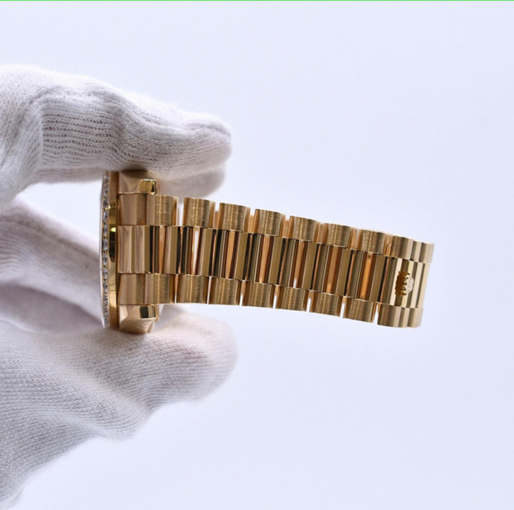 Day-Date President 41mm Diamond Bezel Yellow Gold 218348A