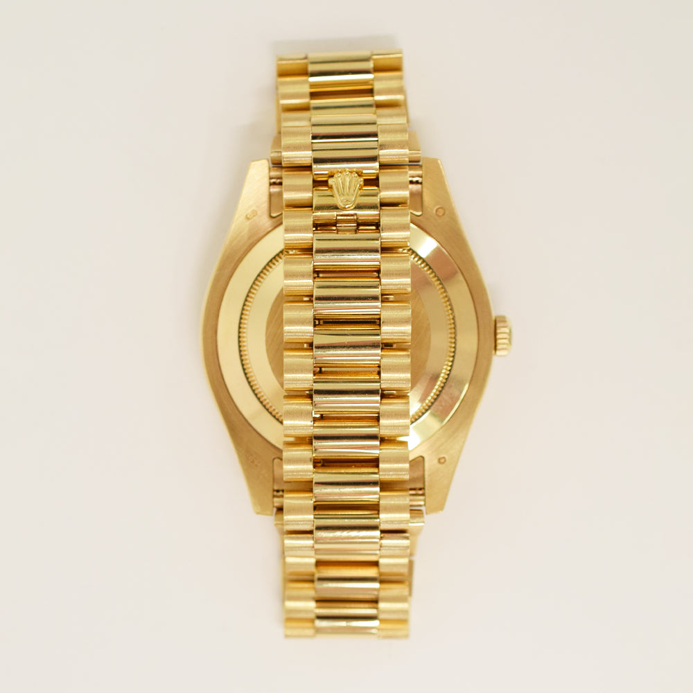 Day-Date President 41mm Diamond Bezel Yellow Gold 218348A