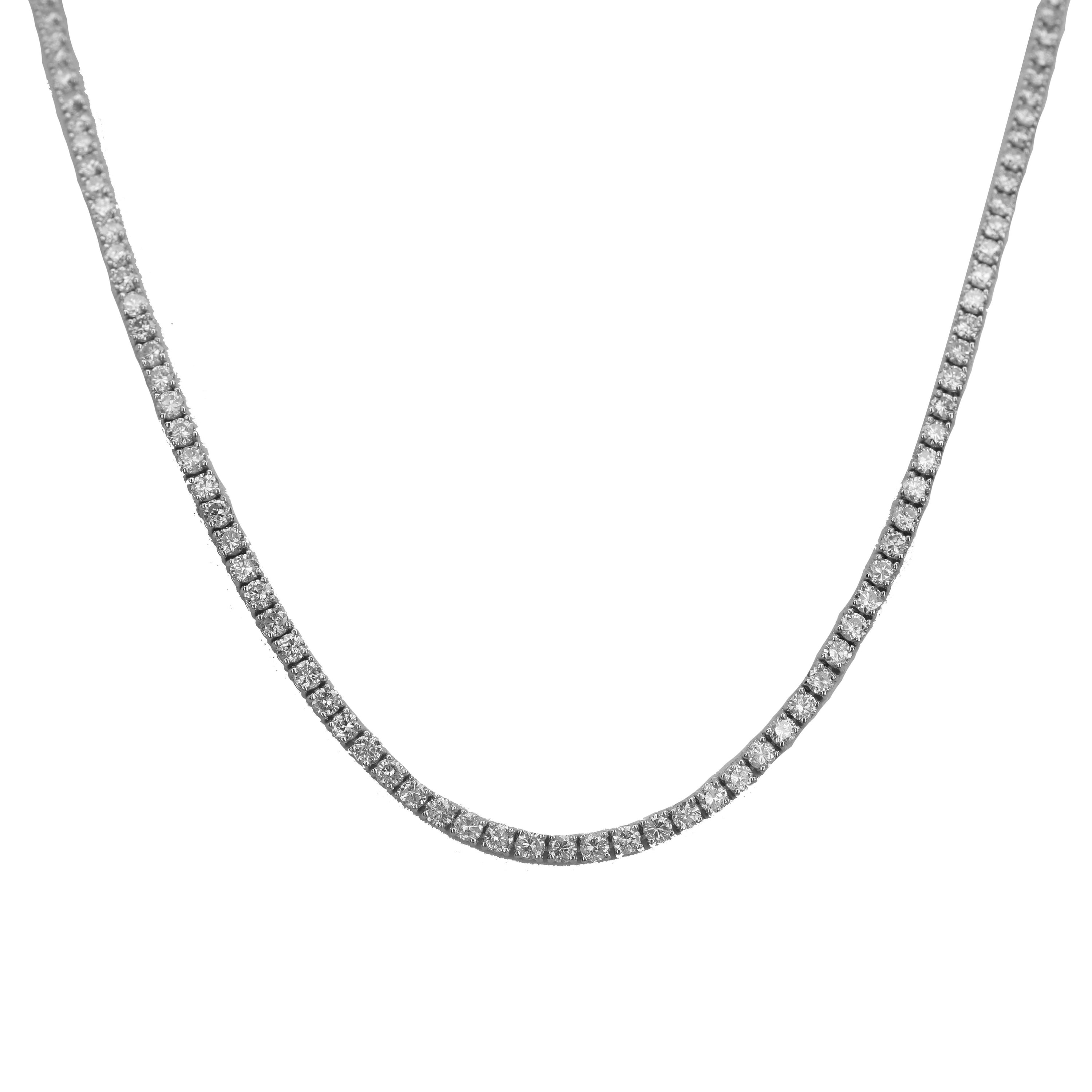 18kt wg Diamond Tennis Necklac