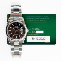 Datejust 36mm Domed Bezel Steel 126200