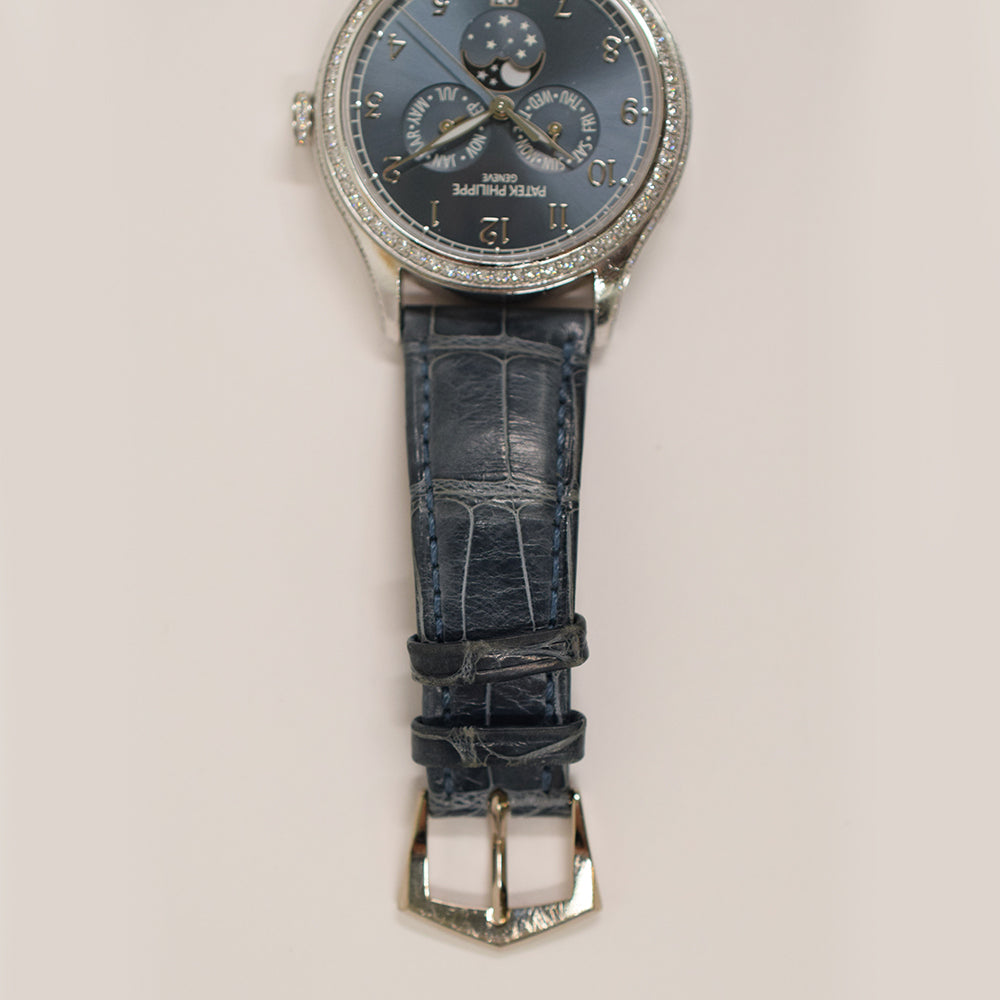 Complications Annual Calendar Moon Phase Selfwinding 38mm Diamond Bezel White Gold 4947G-001