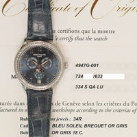 Complications Annual Calendar Moon Phase Selfwinding 38mm Diamond Bezel White Gold 4947G-001