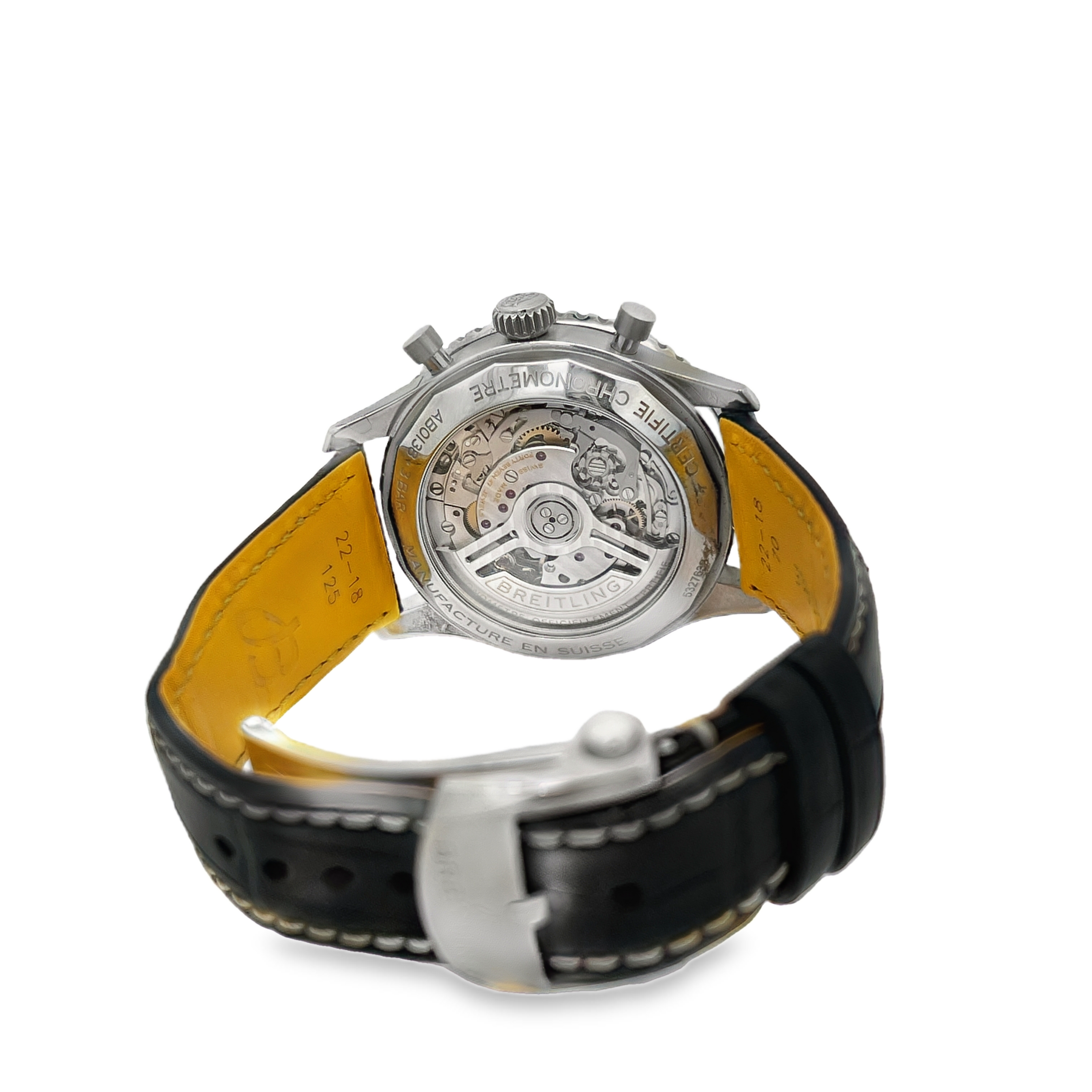 Pre-Owned Breitling Navitimer B01 Chronograph 43 Watch Ref. AB0138 – Box & Papers