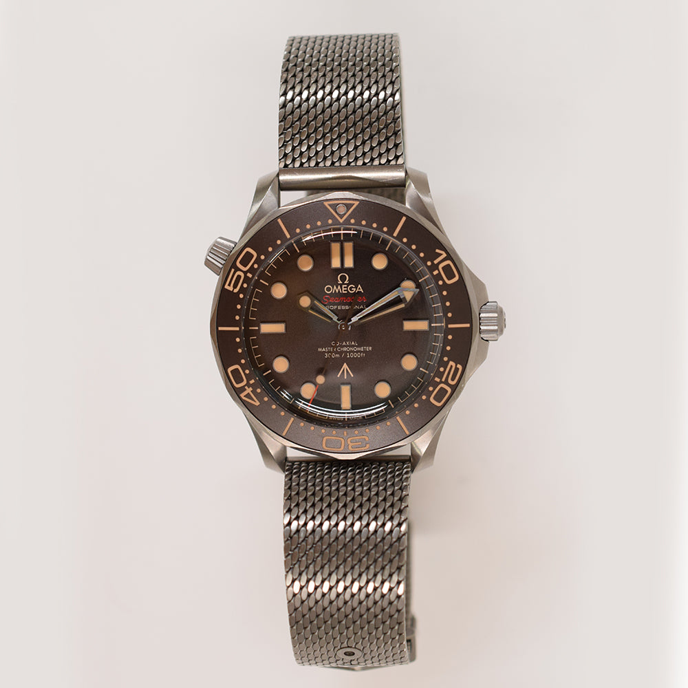 Seamaster Diver 300M 007 Edition 42mm Titanium Brown Tropical Bezel Automatic 210.90.42.20.01.001