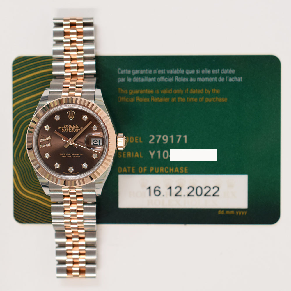 Lady Datejust 28mm Steel and Rose Gold 279171