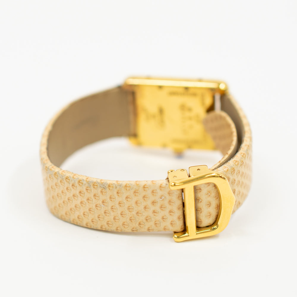 Cartier Tank Must Vermeil Aquarino Quartz Gold-plated Silver - Limited Edition - 29mm x 22mm W1018687