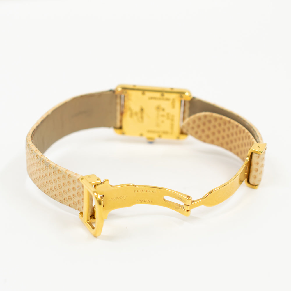 Cartier Tank Must Vermeil Aquarino Quartz Gold-plated Silver - Limited Edition - 29mm x 22mm W1018687