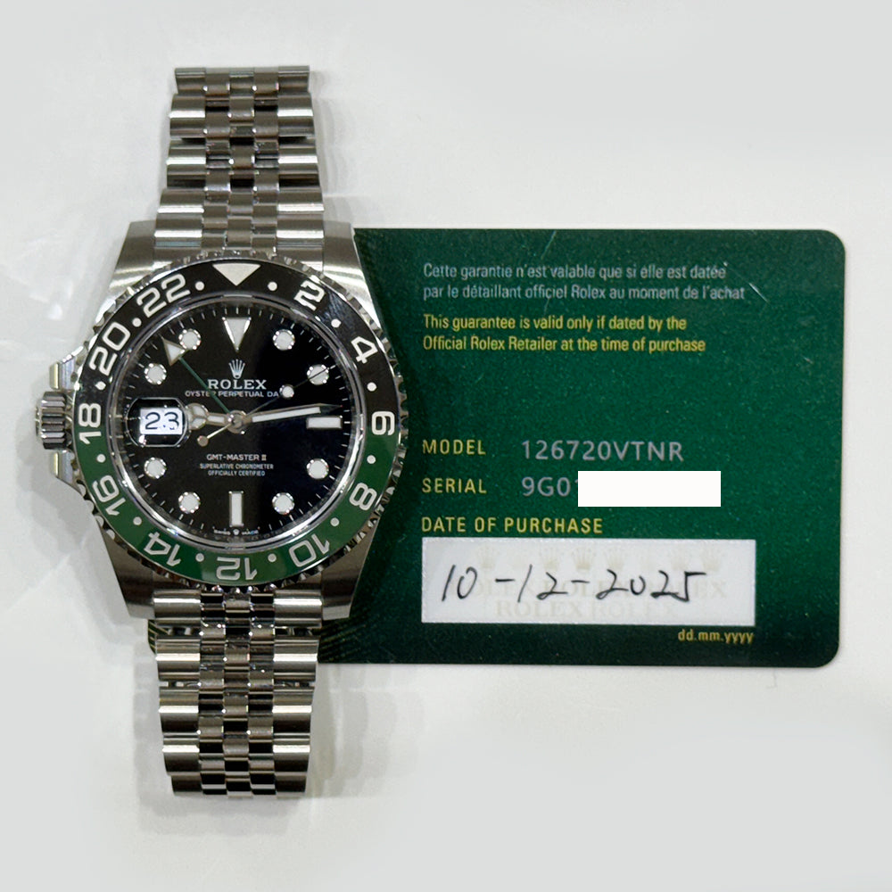 GMT-Master II 40mm "Sprite" Steel 126720VTNR