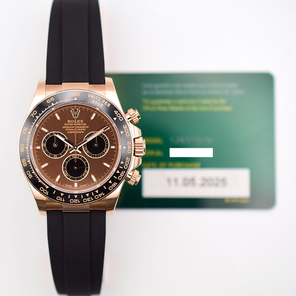 Daytona Rubber Strap Rose Gold 126515LN