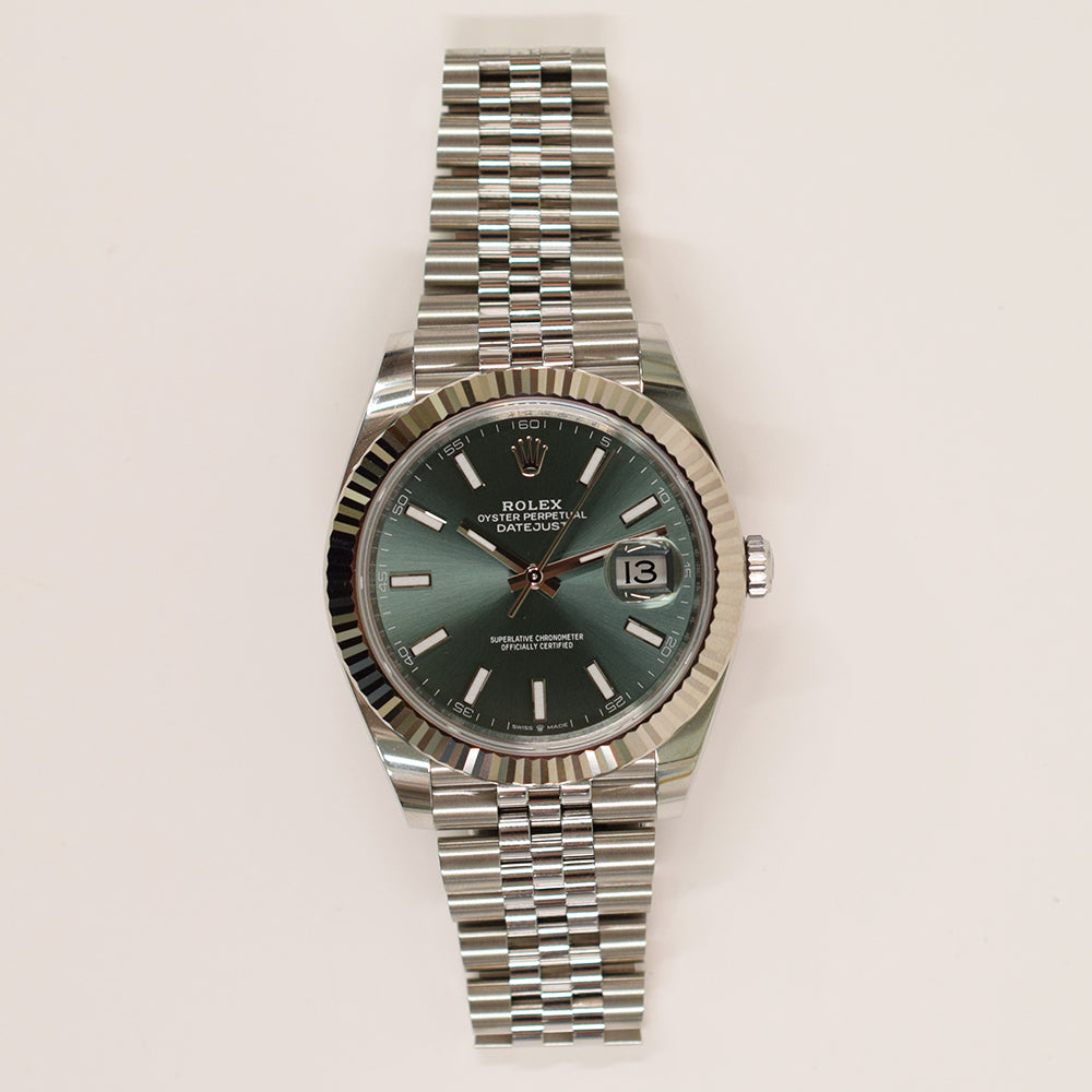 Datejust 41mm Steel and White Gold 126334