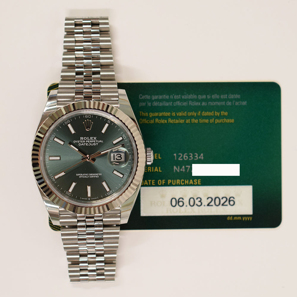Datejust 41mm Steel and White Gold 126334