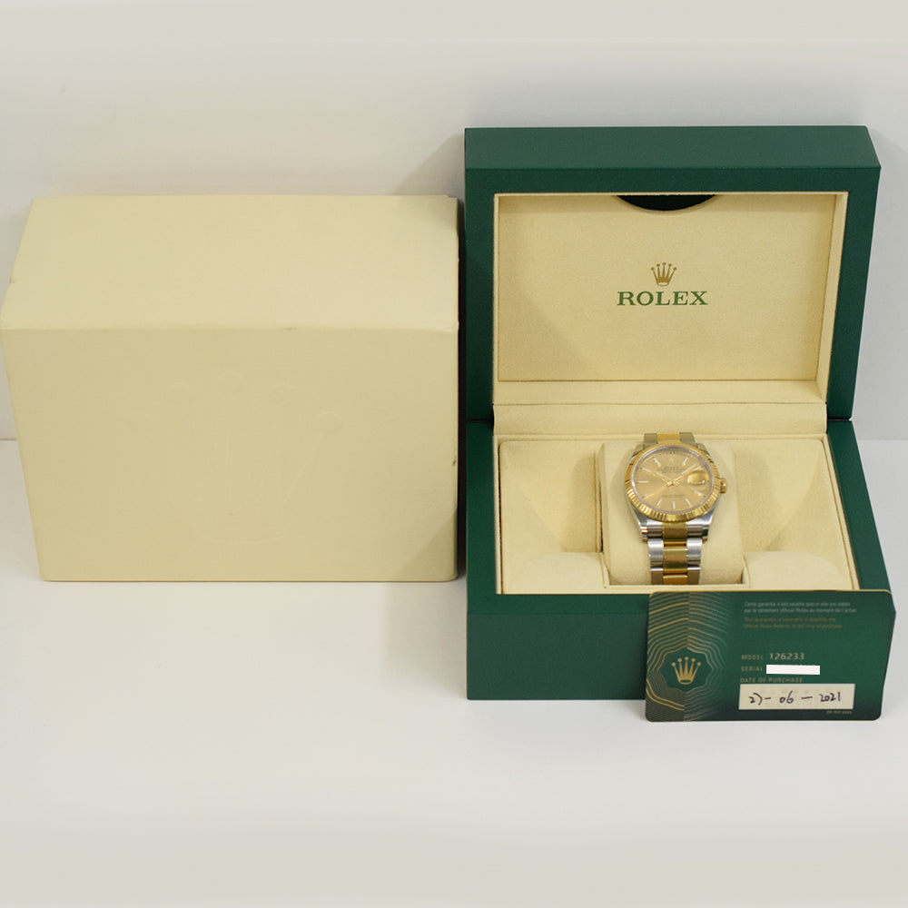 Datejust 36mm Steel and Yellow Gold 126233