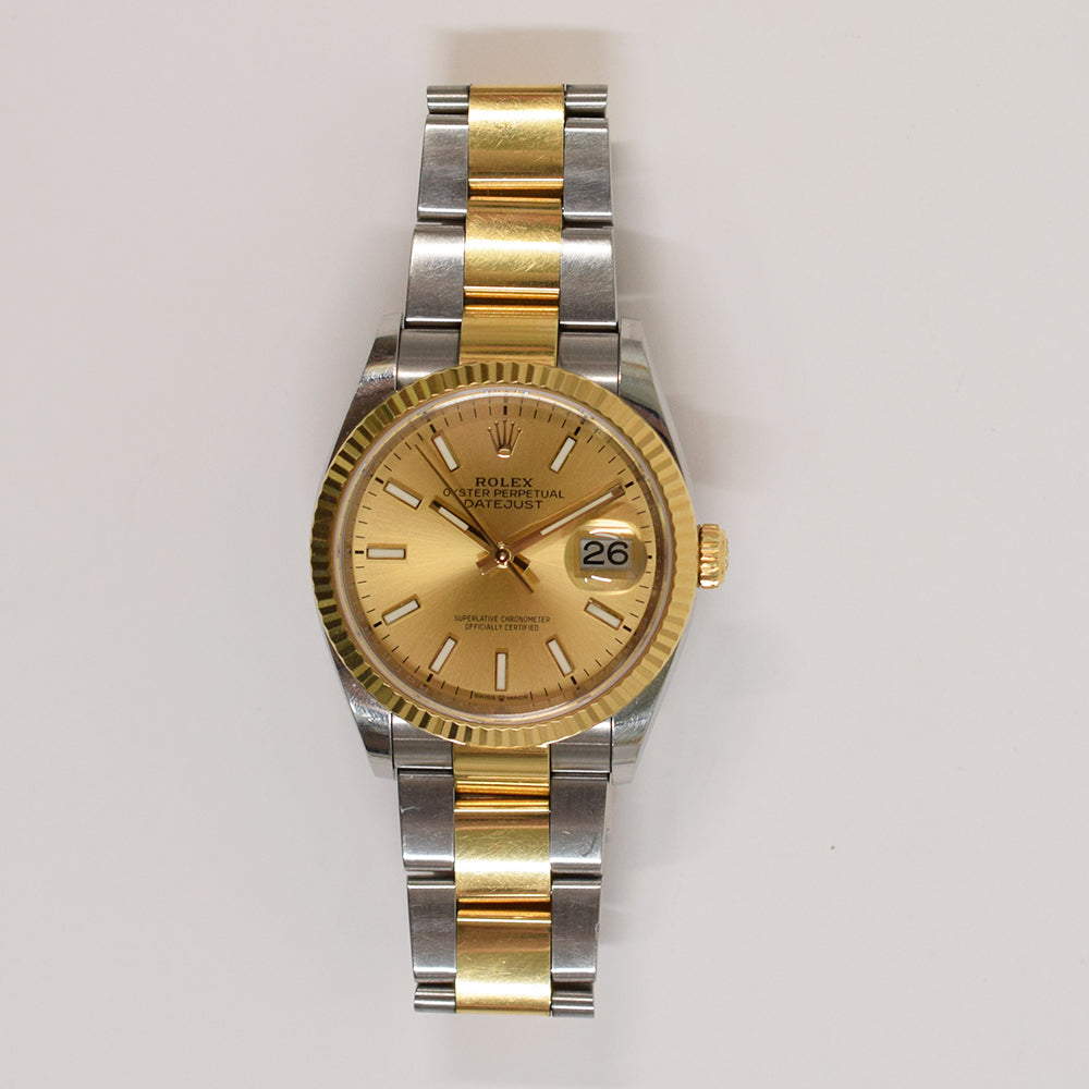 Datejust 36mm Steel and Yellow Gold 126233