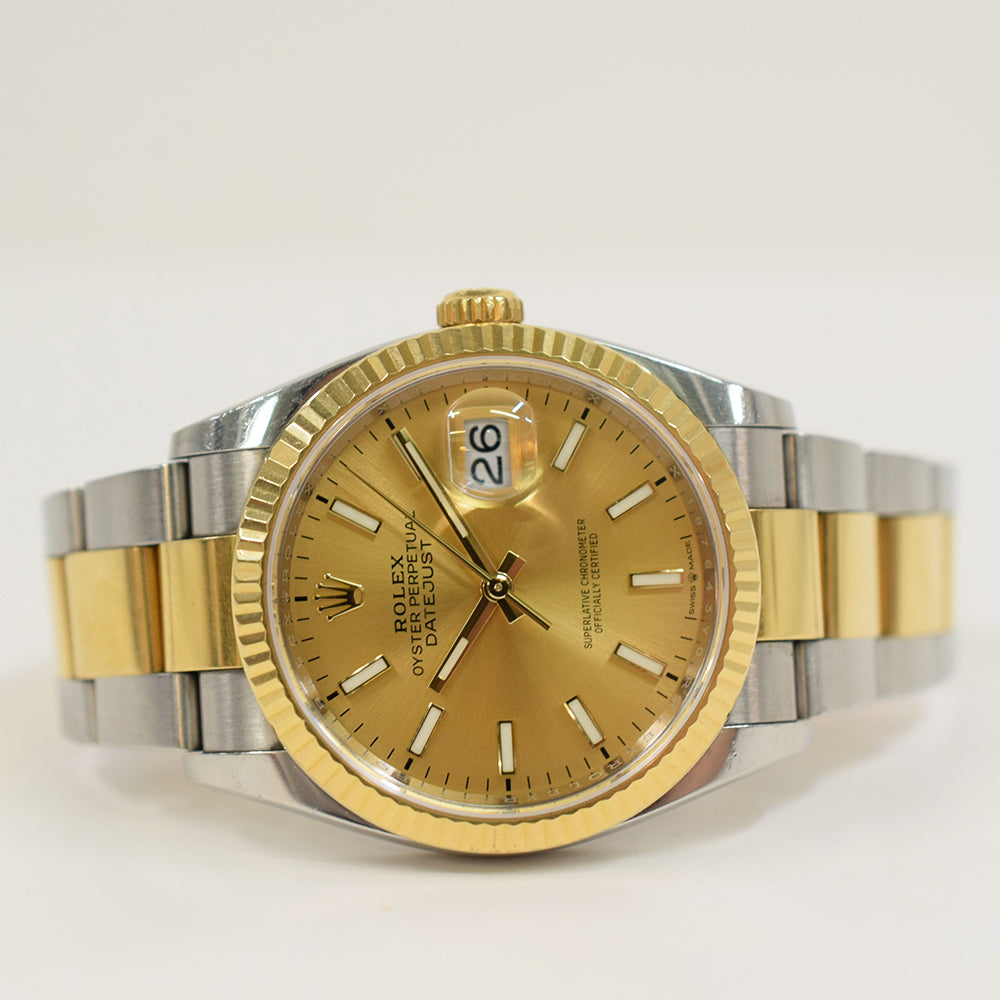 Datejust 36mm Steel and Yellow Gold 126233
