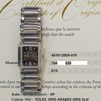 Twenty~4 Stainless Steel Grey sunburst Dial 4910/1200A-010