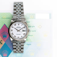 Datejust 36mm Steel and White Gold 16234