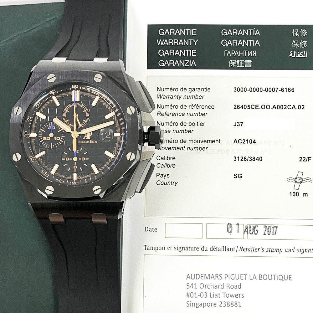 Royal Oak Offshore 44mm Chronograph - Black Ceramic 26405CE.OO.A002CA.02
