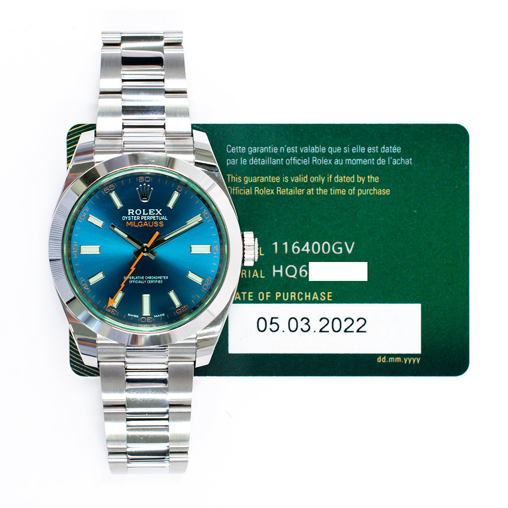 Milgauss Green Crystal 116400GV