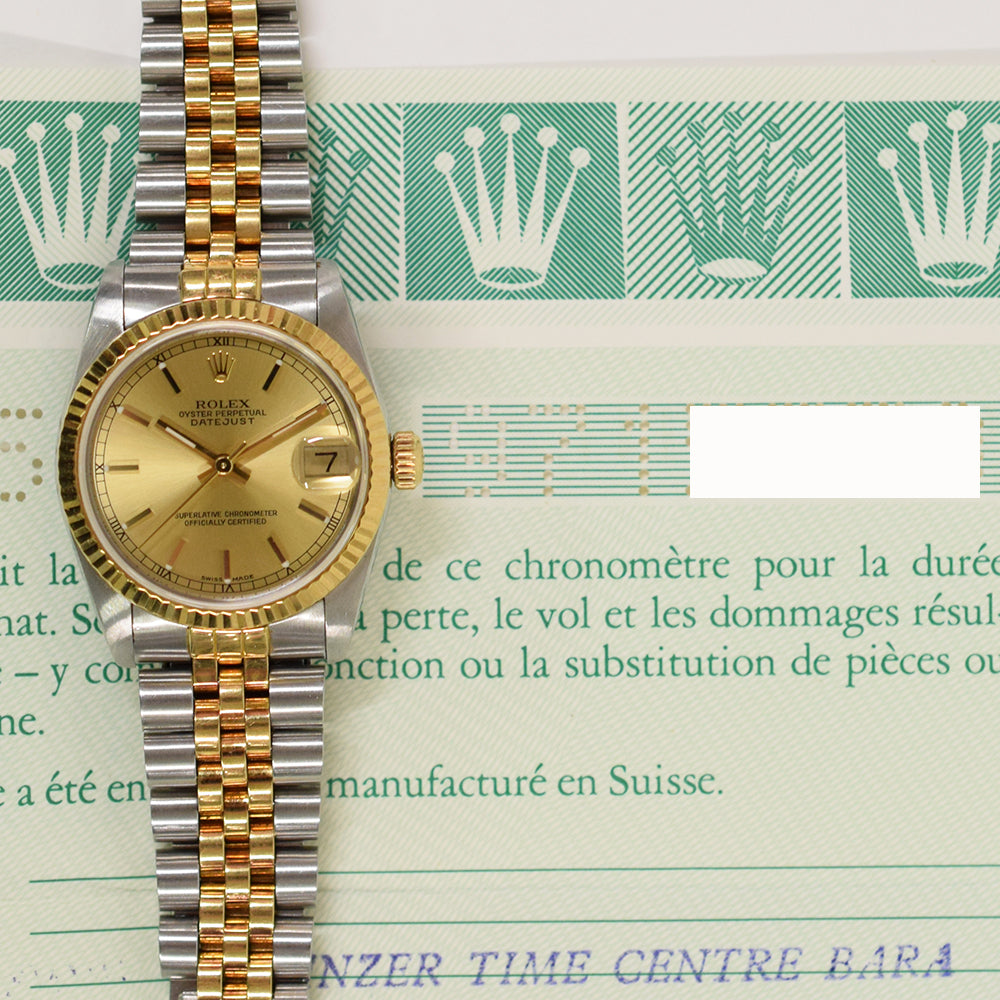 Datejust 31mm Steel and Yellow Gold 68273