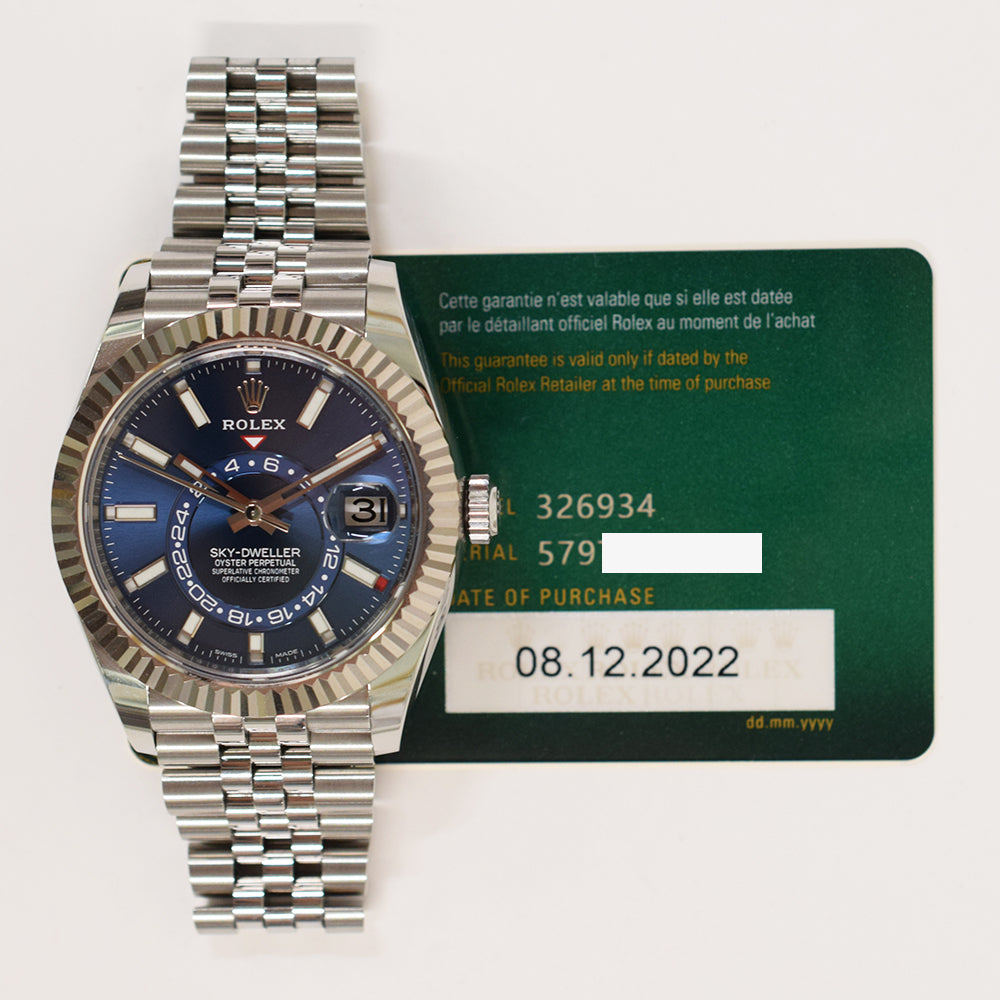 Sky-Dweller Steel and White Gold 326934