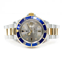 Submariner Date 40mm Blue Bezel "Serti Dial" Steel and Yellow Gold 16613SG